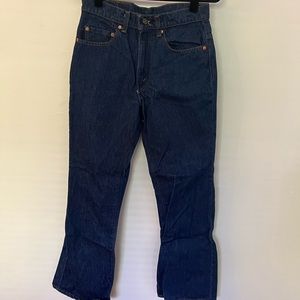 Dark Wash Levi Flares